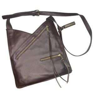 JOE'S Josie Soft Leather Cross Body Bag In Dark Brown